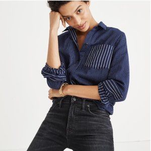 Madewell Classic Ex-Boyfriend Shirt Stripe S